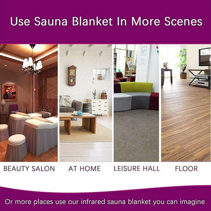 Sauna Deken - Infrarood - Thuis Sauna - Detox en Gewichtsverlies - Paars