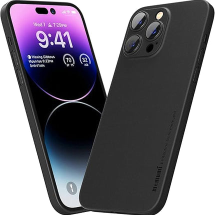Ultradünne Handyhülle, passend für iPhone 14 Pro Max – Matt – Transparentschwarz