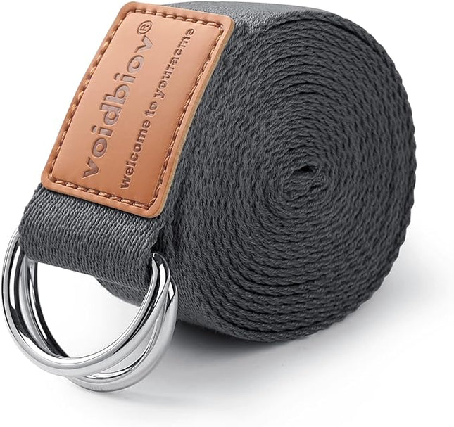 Yoga & Pilates Stretch Riem | 1.8 M - Grijs