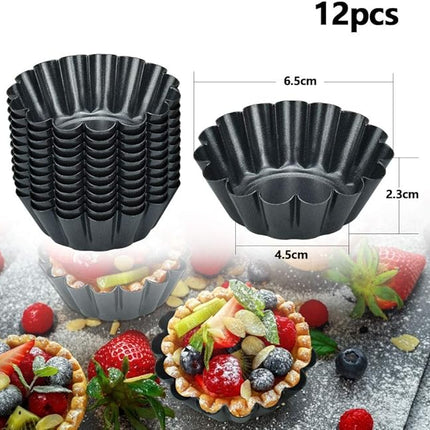 12x Herbruikbare Cupcake- en Muffinvormen - Non-stick - BPA-vrij
