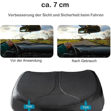 Leren Memory Foam Verhogingskussen Auto, Bureau en meer – Ergonomisch