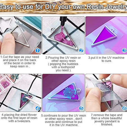 3 rollen UV resin tape 5 cm x 5 m – naadloos en sterk voor DIY projecten