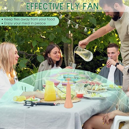 Intrekbare vliegenverjager - Vliegen Waaier -  2 Stuks – Thuis en op Reis