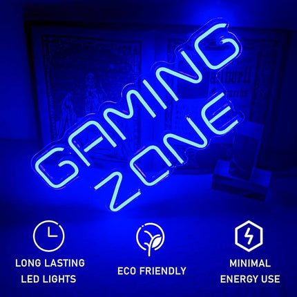Neon Mood Light Board -  Gaming Zone  - Dimbaar - Inclusief Ophangset