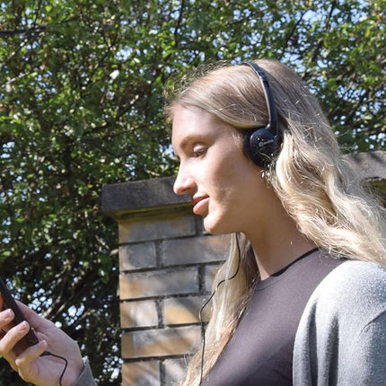 Stereo koptelefoon - 100 stuks – 5m Kabel - AUX - Comfortabele Pasvorm