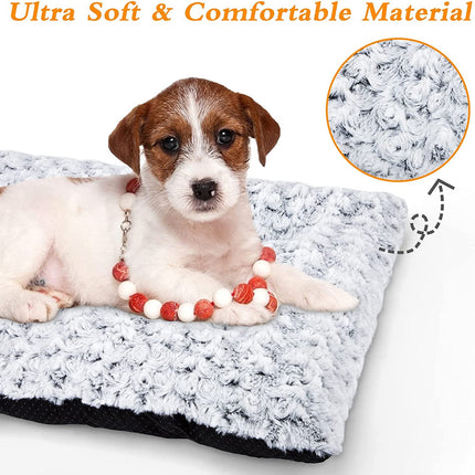 Dog Beds Medium Washable Dog Crate Mattress Comfortable Dog Pad Warm Dog Mattress with Non-Slip Bottom Foldable Dog Crate Bed Pad Blanket Dog Cat Kennel (29x21inch)