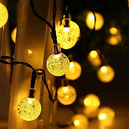 Solar Garden Lights, 50LED 7M/23Ft Outdoor String Lights Waterproof 8 Modes Indoor/Outdoor Garden, Patio, Yard, Home, Party, Wedding, Festival Decoration (Warm White) [Energy Class A+++ ]