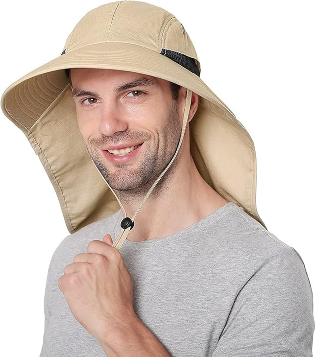 Safari Hoed - Zonnehoed met UV-bescherming en nekflap – Unisex