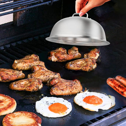 Professionele RVS Burgerbel Set - 22 cm Diameter - Multifunctioneel voor Grill & Keuken