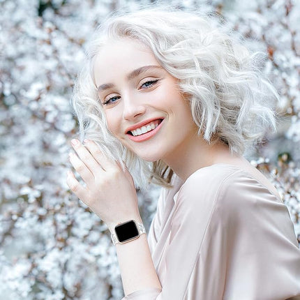 3x Armband geschikt voor Apple Watch – Bloemen Motief - Dames