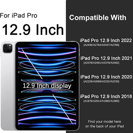 Tablet-Hülle passend für iPad Pro – 12,9 Zoll – mit Stifthalter – Lila