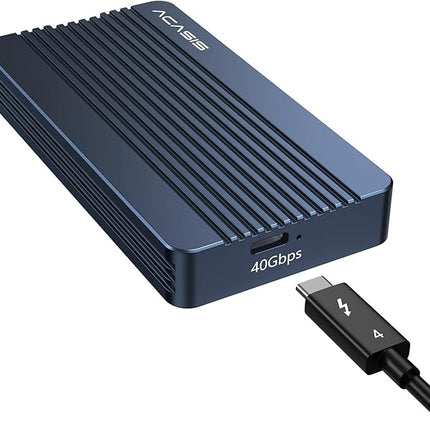 Externe M.2 NVMe SSD Enclosure 40Gbps – Thunderbolt 3/4, USB-C