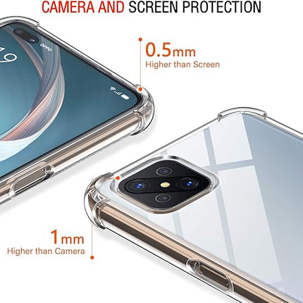 Transparant Hoesje geschikt voor Oppo Reno4 Z 5G – Slank en Krasbestendig