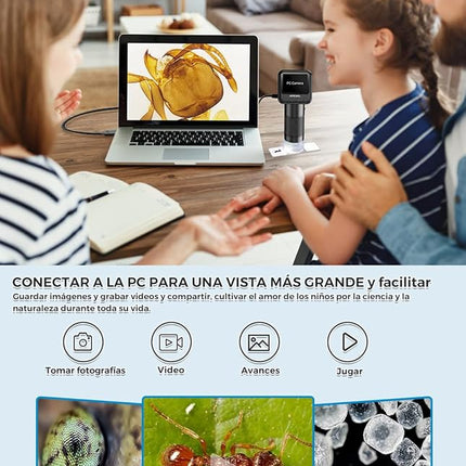 Digitale Microscoop - Foto en Video - 800x – Draagbaar en Eenvoudig - Inclusief Geheugenkaart