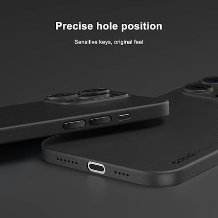 Ultradünne Handyhülle, passend für iPhone 14 Pro Max – Matt – Transparentschwarz