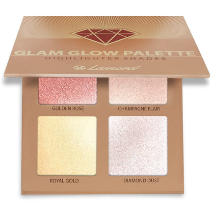 Radiant Glow Highlighter-Palette – 4 wunderschöne Farbtöne für jeden Hautton 