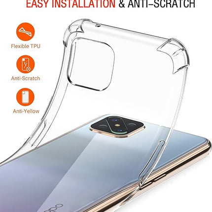 Transparant Hoesje geschikt voor Oppo Reno4 Z 5G – Slank en Krasbestendig