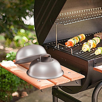 Professionele RVS Burgerbel Set - 22 cm Diameter - Multifunctioneel voor Grill & Keuken