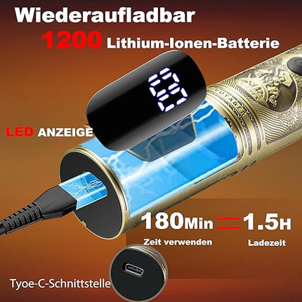 Baard, Haar en Grooming Trimmer - LED Display - 6 in 1 - Draadloos