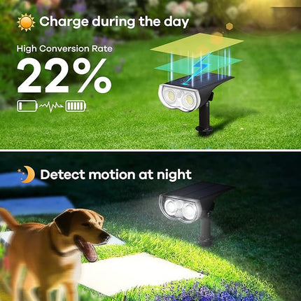 Solar Buitenlamp met Sensor – 2 Stuks - Waterdicht - 6500K LED