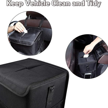 Auto Prullenbak En Koeltas - met Deksel – 10L - Waterdicht en Multifunctioneel