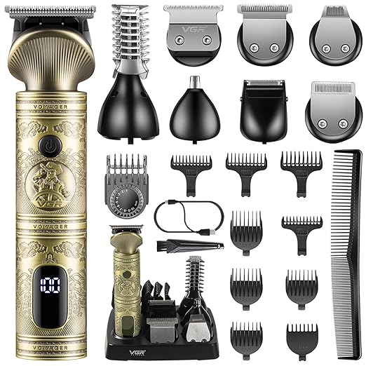 Baard, Haar en Grooming Trimmer - LED Display - 6 in 1 - Draadloos