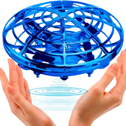 2 Stück Drohnen-RC-Hubschrauber für Kinder – Spielzeug-Flugzeug – Hand- und Fernbedienung – Quadrocopter 360 ° – Flip &amp; Rotation – interaktives Spielzeug – Spiele/Gadgets für drinnen/draußen