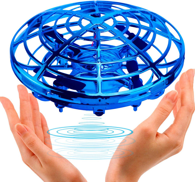 2 Stück Drohnen-RC-Hubschrauber für Kinder – Spielzeug-Flugzeug – Hand- und Fernbedienung – Quadrocopter 360 ° – Flip &amp; Rotation – interaktives Spielzeug – Spiele/Gadgets für drinnen/draußen