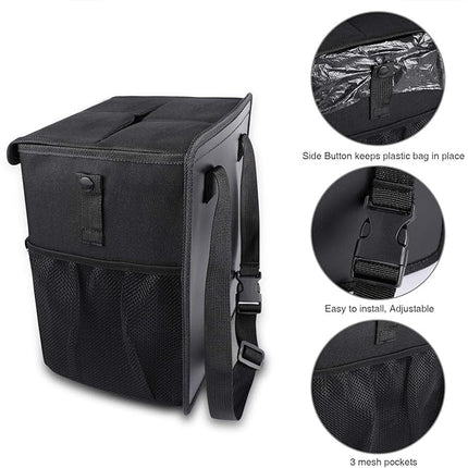 Auto Prullenbak En Koeltas - met Deksel – 10L - Waterdicht en Multifunctioneel