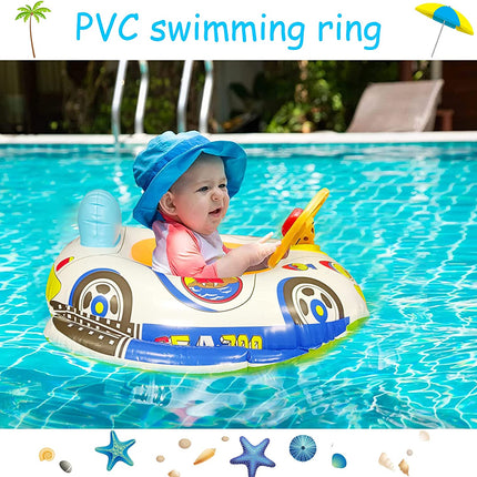 Baby Swim Ring, Police Car Baby Swim Ring, Baby Swim Ring with Swim Seat, Inflatable Toddler Swim Ring, Inflatable Swim Ring, Kids Swim Ring, Swim Ring Toys