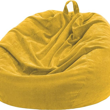 Bean Bag Chair Cover (Geen Vulling) - 300L Extra Grote Wasbare Zitzak Hoes van Premium Corduroy voor Volwassenen en Kinderen&nbsp;