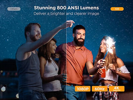 YABER K2s Smart Home Projector 2x10w JBL Beamer Zwart