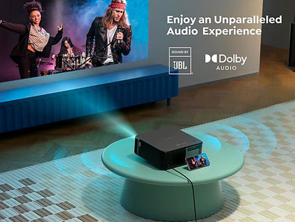 YABER K2s Smart Home Projector 2x10w JBL Beamer Zwart