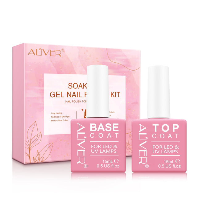 Gel Nagellak Set - Top en Base Coat – Glans en Hechting – 2x15ml