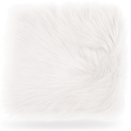 Tapijt - Wit vierkant - 38x38 cm – Zacht en Stijlvol - Antislip - Wasbaar