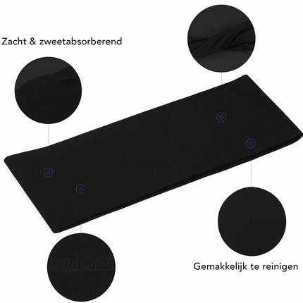 Sport Haar Band - 10 Stuks - Elastisch, Ademend en Wasbaar