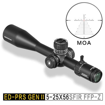 DISCOVERYOPT ED-PRS GENⅡ 5-25X56SFIR FFP-MRAD/MOA-ZERO STOP Diameter: 34MM Optiek Scopes