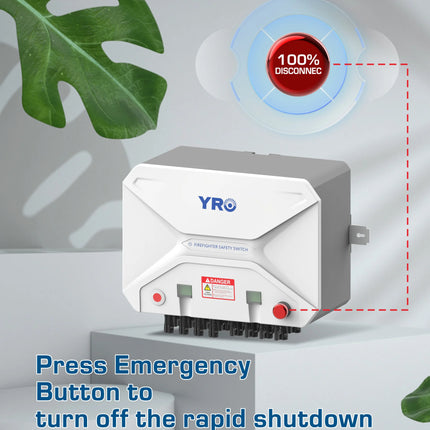 YRO Veiligheidsschakelaar – Brandbeveiliging Zonnepanelen - Snelle DC-Uitschakeling