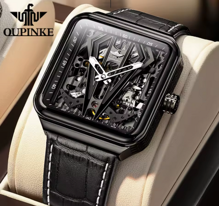 Skeleton Horloge – Mechanisch en Waterdicht - Zwart