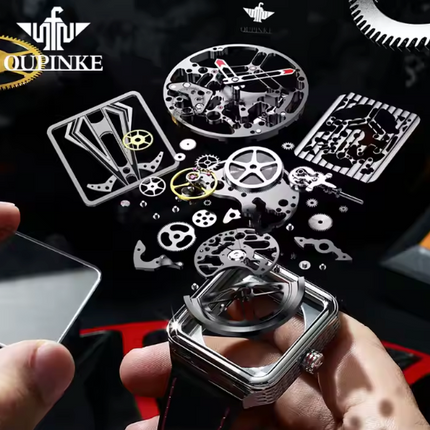 Skeleton Horloge – Mechanisch en Waterdicht - Zwart