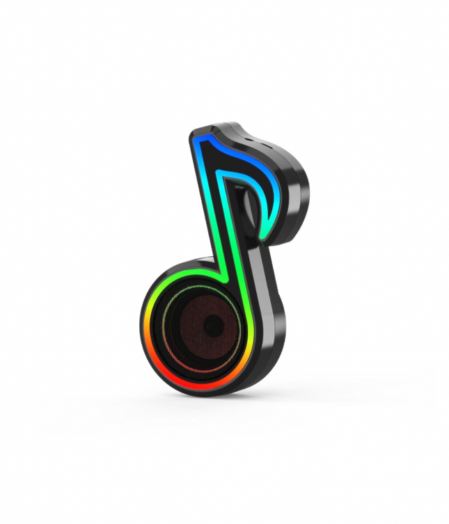 Music Note Bluetooth-Lautsprecher mit RGB-Beleuchtung – kompakt und leistungsstark