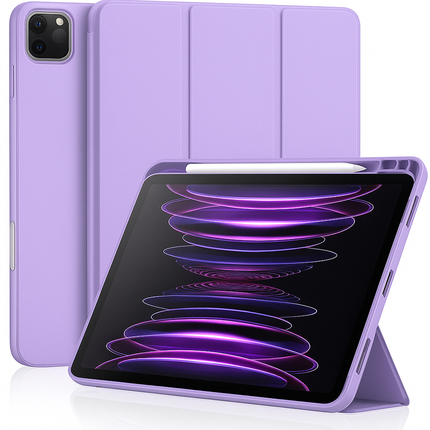 Tablet-Hülle passend für iPad Pro – 12,9 Zoll – mit Stifthalter – Lila