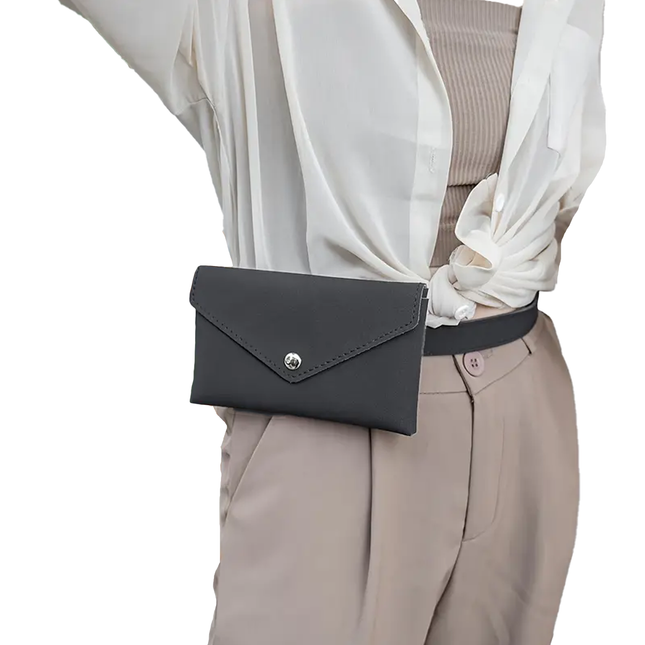 Waist Bag For Women Simple Perforated Waist Bag For Women Phone Bags For Women Casual Pack Feminine Black Purse