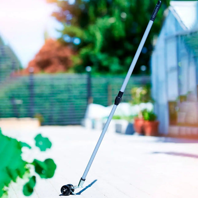 3-in-1 Onkruidverwijderaar met Wielen en Verstelbare Steel