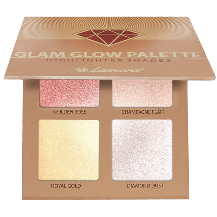 Radiant Glow Highlighter-Palette – 4 wunderschöne Farbtöne für jeden Hautton 