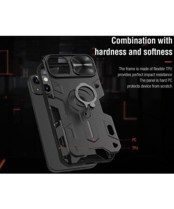 CamShield Armor Case Apple iPhone 13 Pro - Camera Slider Zwart