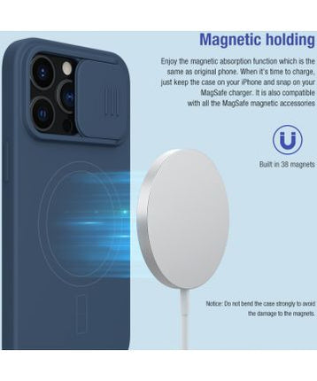 Telefoon Hoesje Geschikt voor iPhone 13 Pro - MagSafe - Camera Slider