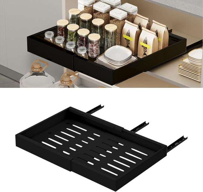 Uittrekbare Lade Organizer – Keuken Kast - Telescopisch -  Zonder Boren