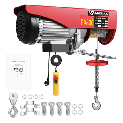 Elektrische Kabellier 400–800 kg met 12 m kabel en afstandsbediening