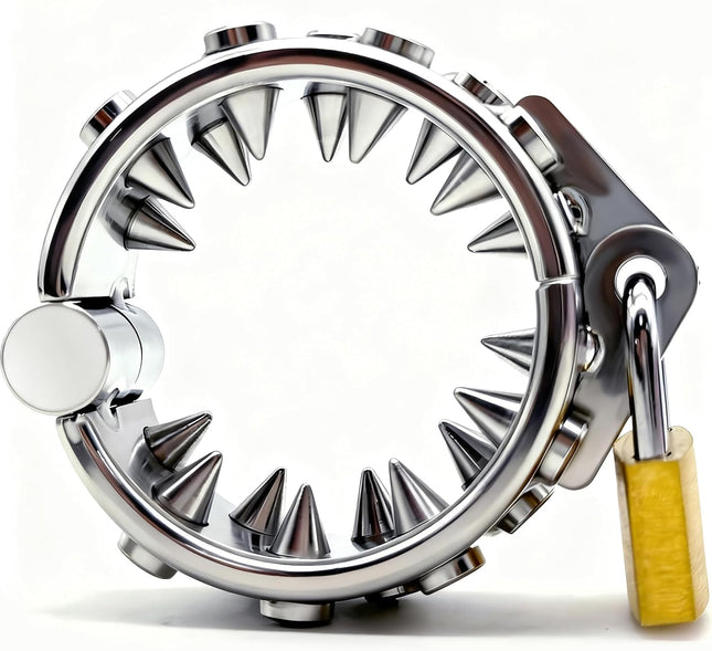 Adult Toy - Metalen Ring met Pinnen en Gewichtselement